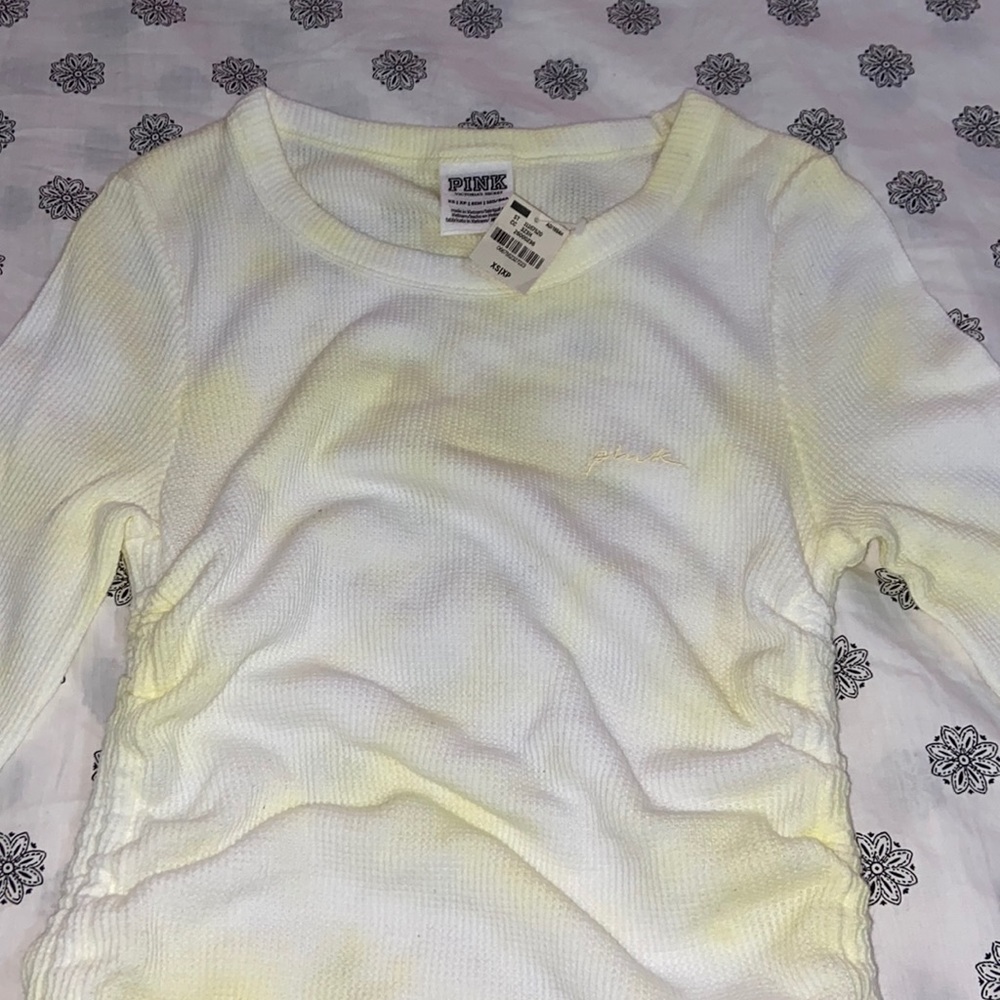 NEW!white and yellow shirt from PINK